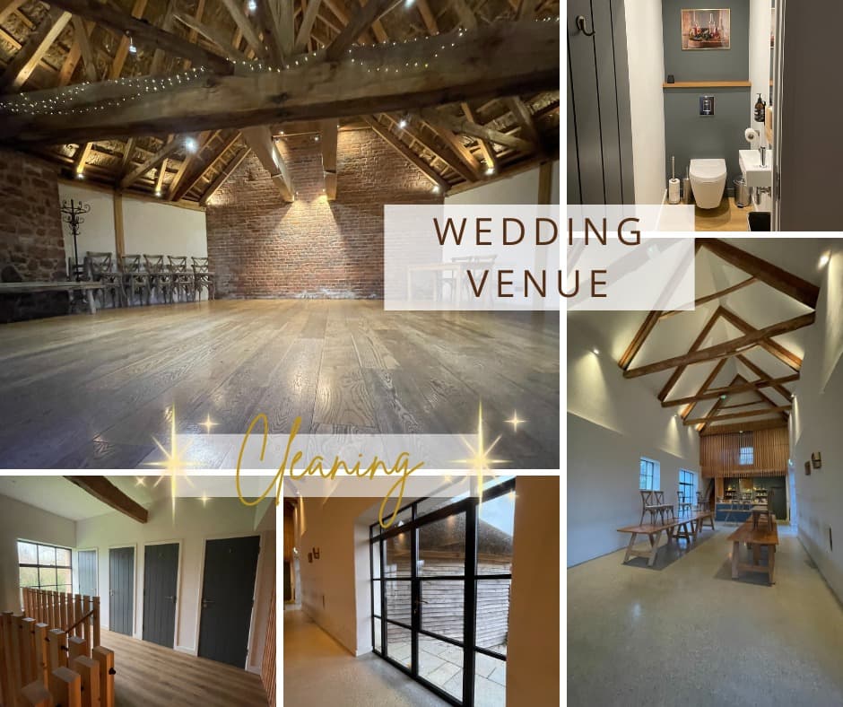 Wedding venue cleaning